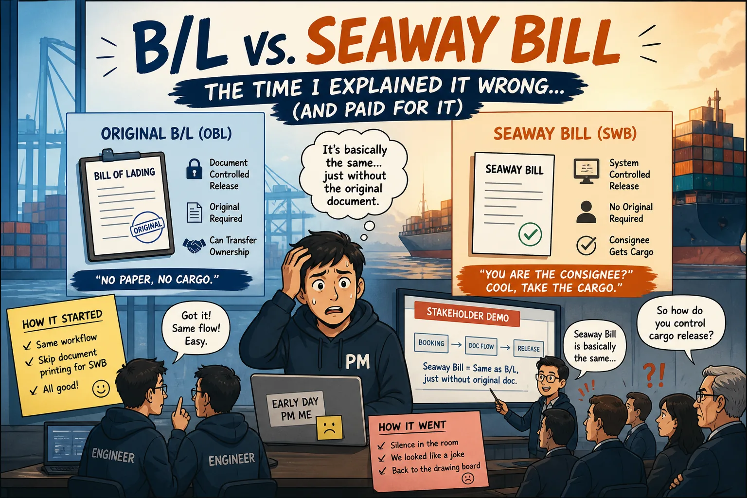 B/L vs. Seaway Bill — The Time I Explained It Wrong (and Paid for It)